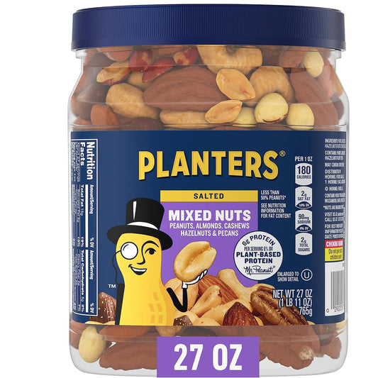 Planters Mixed Nuts, 27 oz, Resealable Jar, Kosher