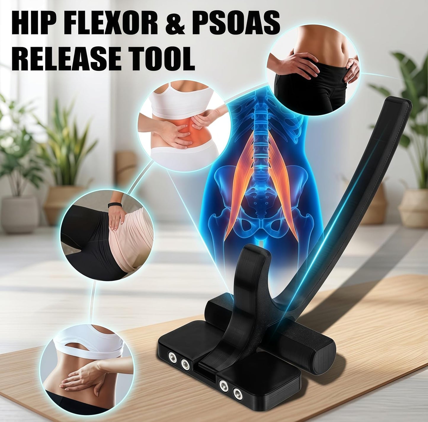 Psoas Muscle Release Tool and Hip Flexor Massager for Lower Back