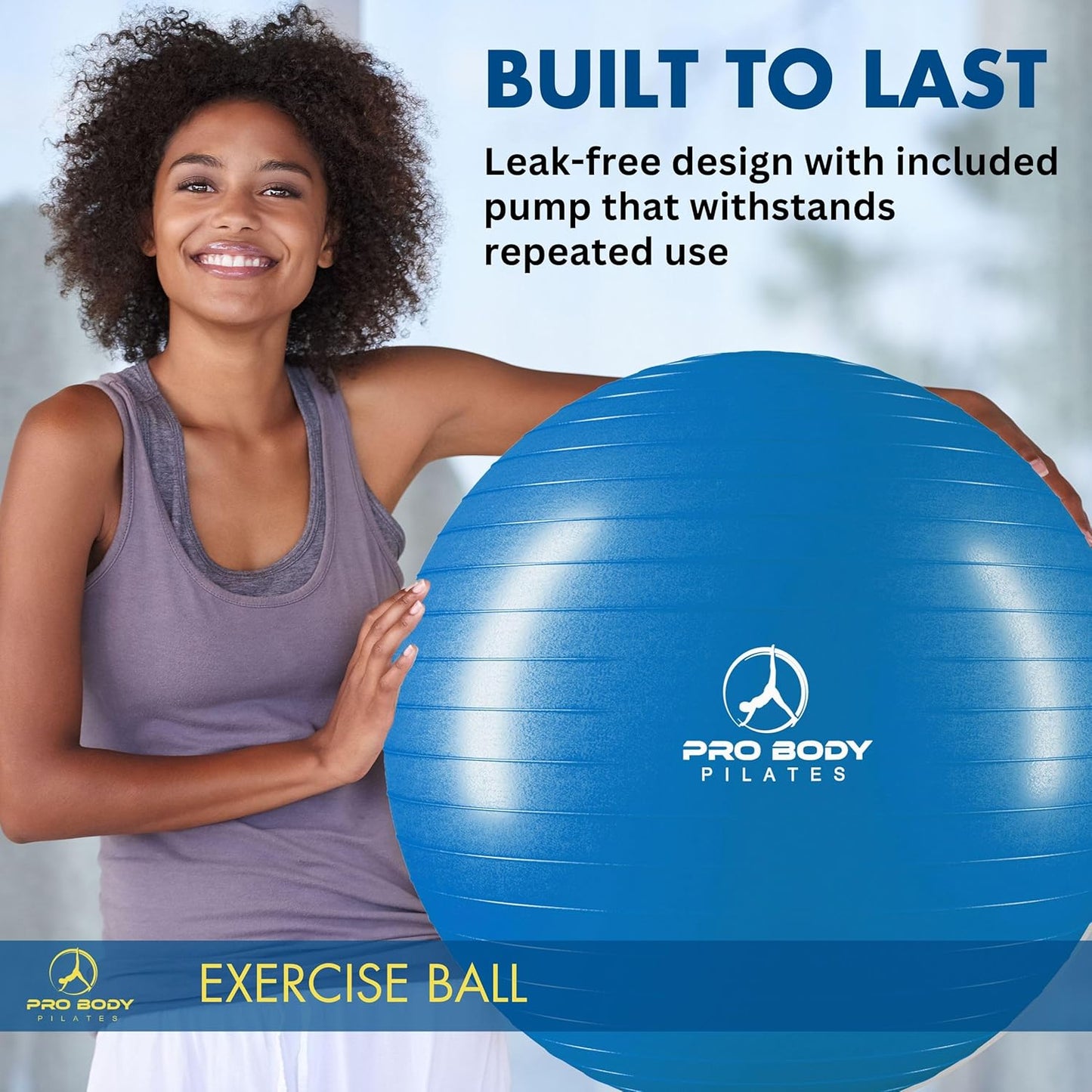 ProBody Pilates Exercise Ball - 45cm, 55cm, 65cm, 75cm, 85cm