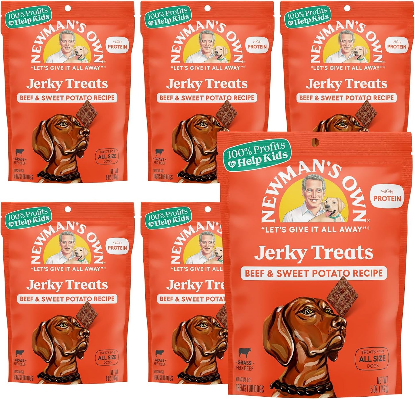 Newman's Own Original Beef Jerky Dog, 25 oz Value Size Bag