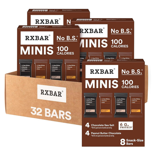 RXBAR Minis Protein Bars Variety Pack with 6g Protein Gluten Free Snacks
