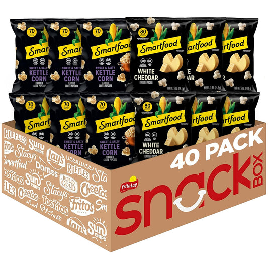 Smartfood Popcorn Variety Pack 0.5 Ounce 40 Count