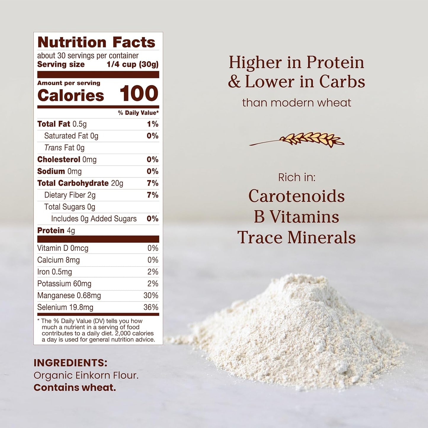 jovial organic einkorn unbleached all purpose flour for bread baking sourdough pizza pasta 32 oz