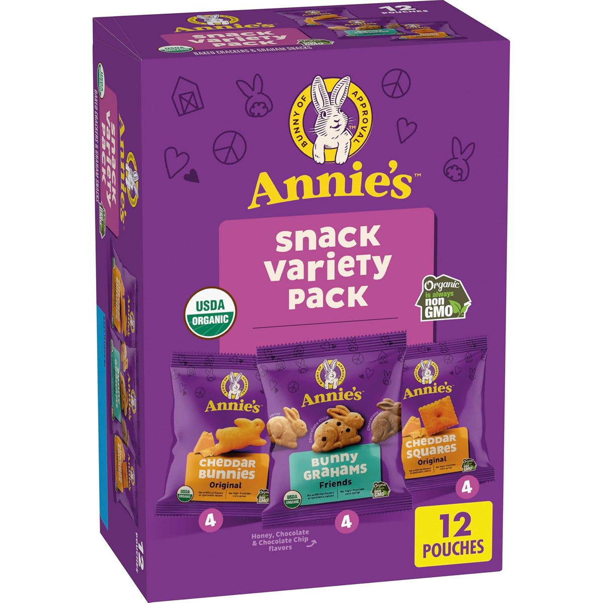 Annie's Organic Variety Pack, 12 Pouches, 11 oz, Wholesome Snacks