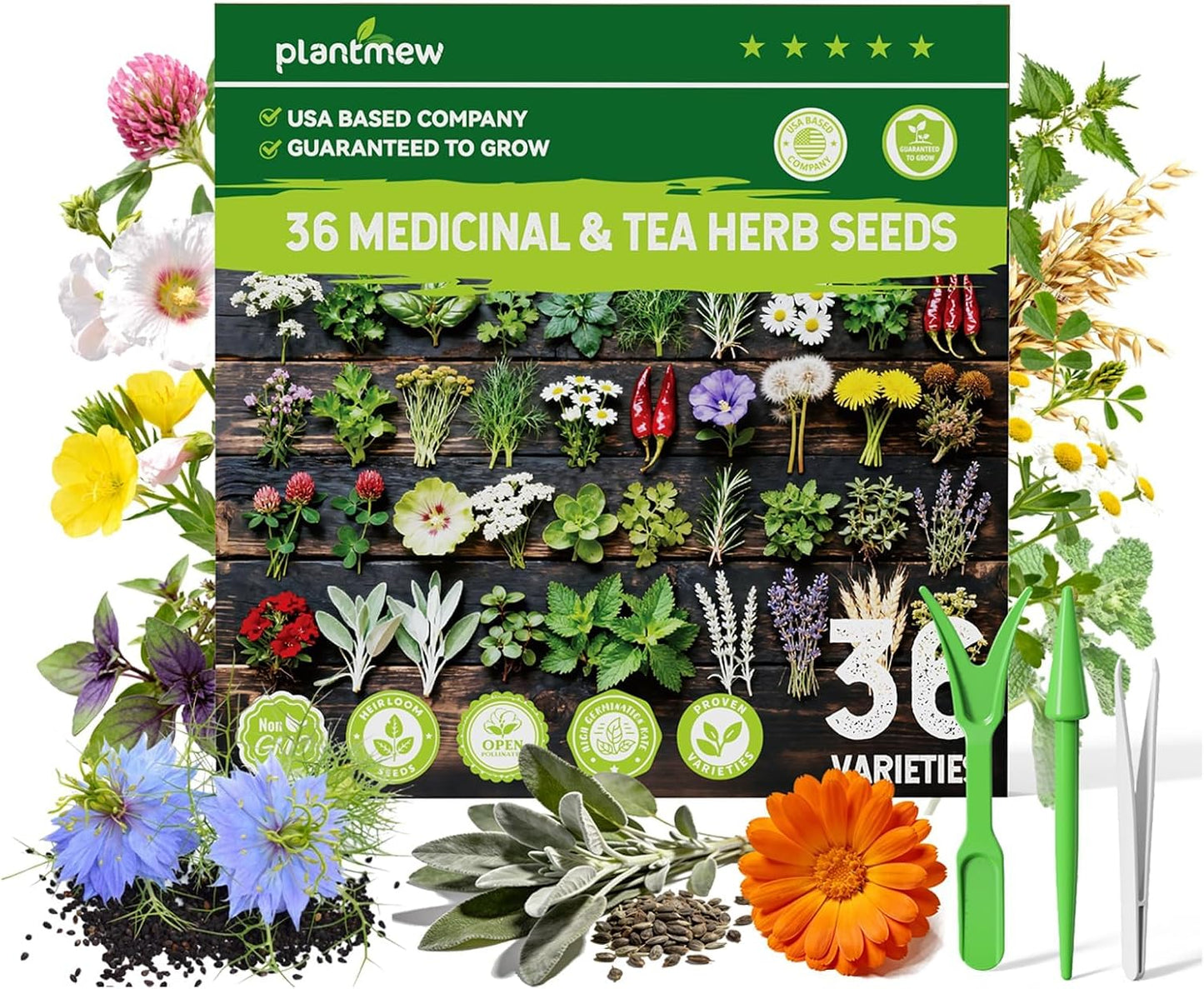 Herb Seeds Variety Pack for Planting Indoor & Outdoor