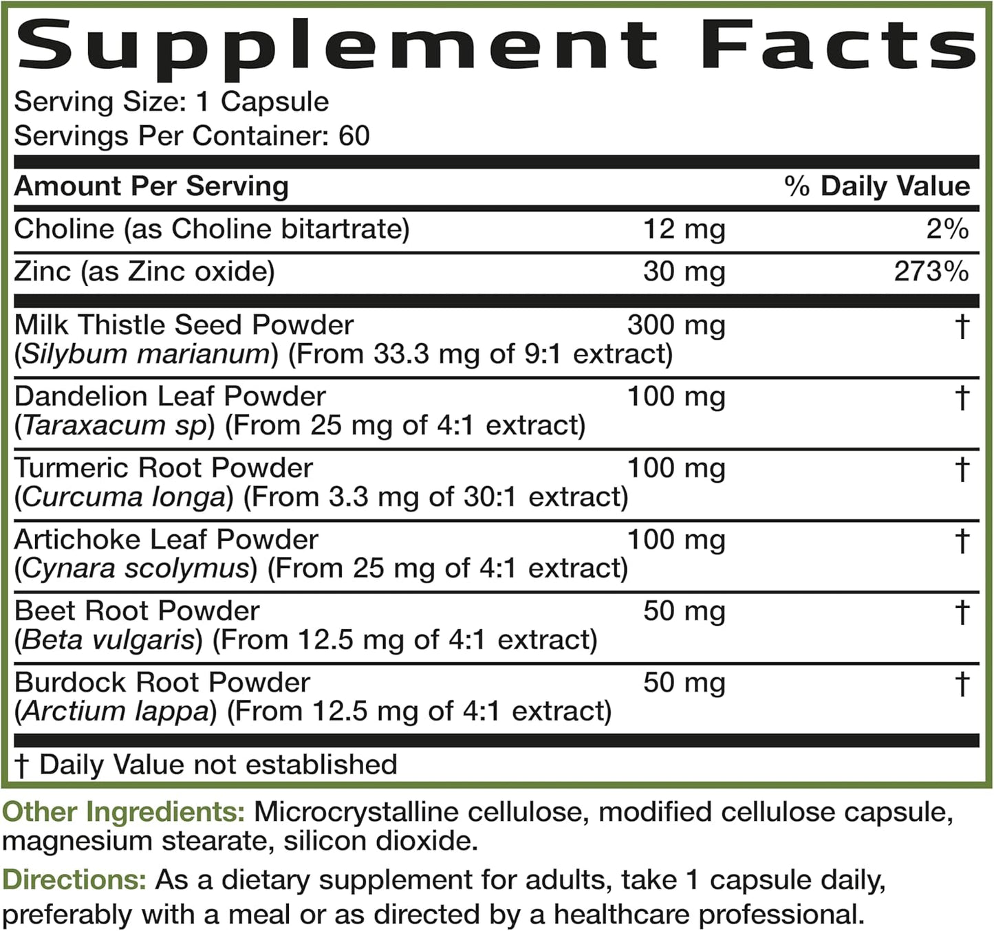 Bronson Liver Detox Advanced Detox & Cleansing Formula Supports Health Liver Function with Milk Thistle, Dandelion Extract, Turmeric, Artichoke Leaf & More, Non-GMO, 60 Vegetarian Capsules