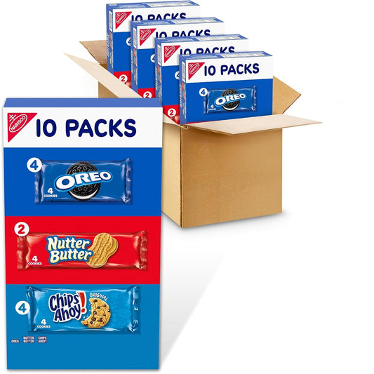 Nabisco Cookies Variety Pack with OREO Nutter Butter and CHIPS AHOY Cookies