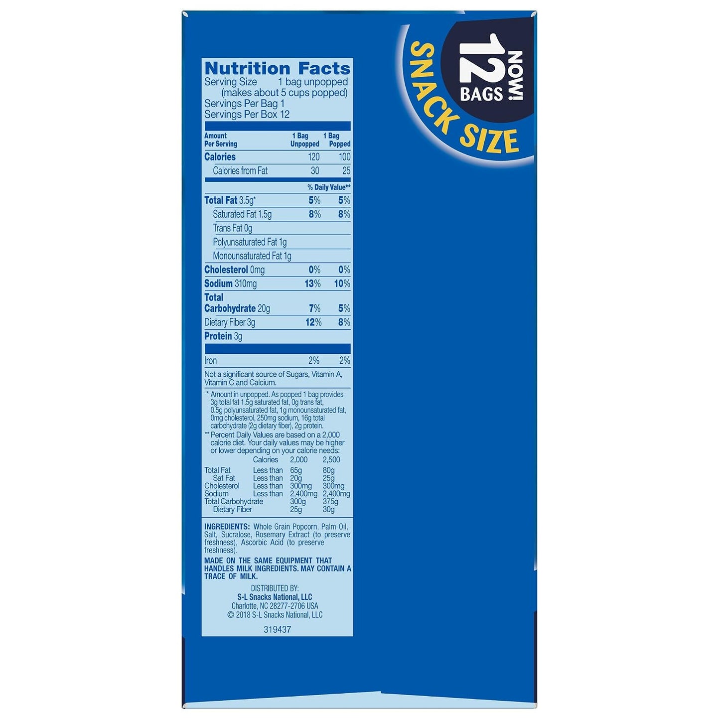 Pop Secret Kettle Corn Microwave Popcorn 12 Count Box