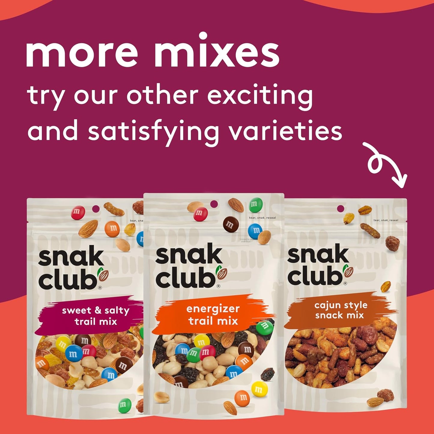 Snak Club Ramen Flavored Snack Mix with Crunchy Pieces and Nuts