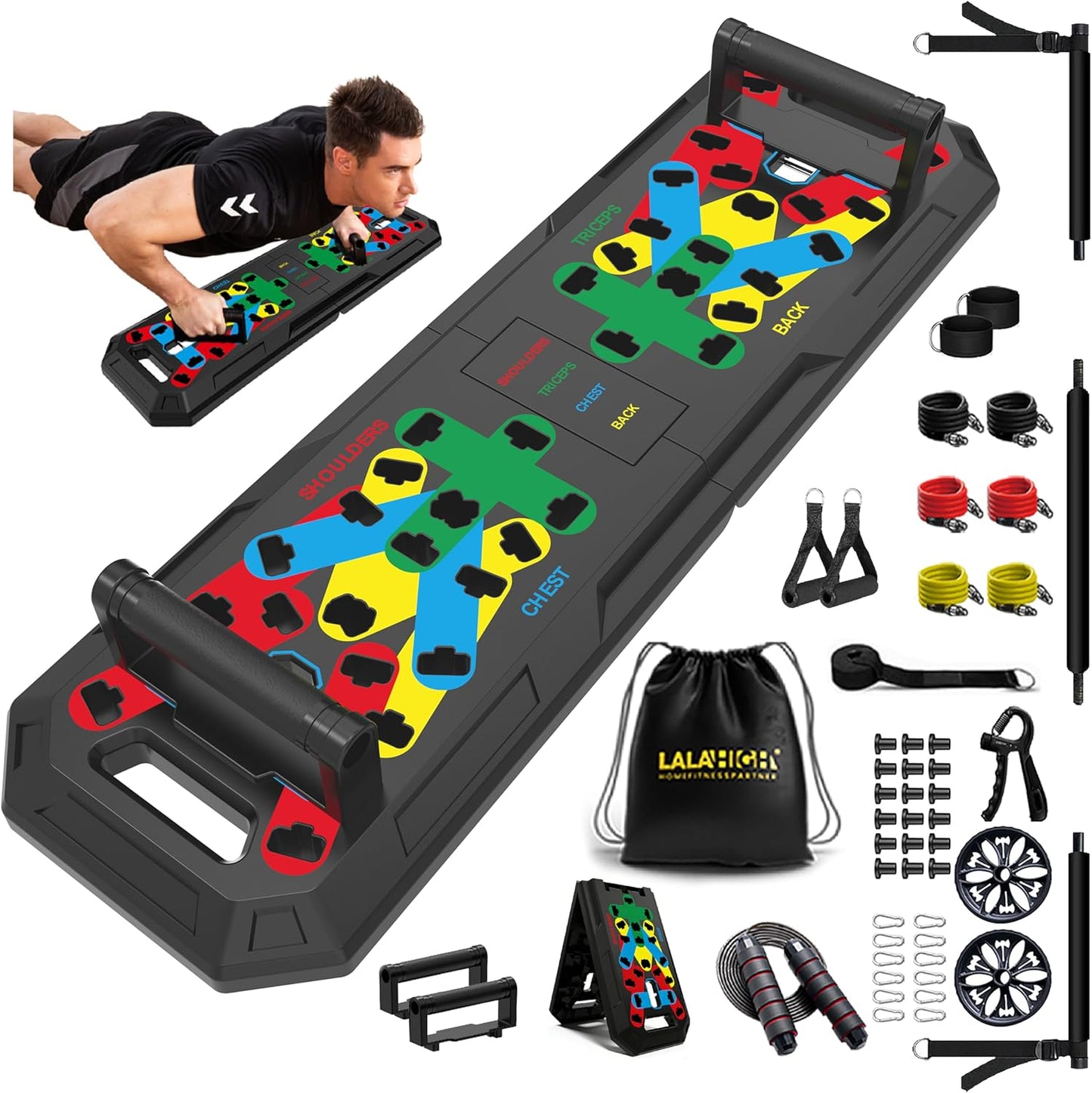15-in-1 Push Up Board for Full-Body Workout | IUT Fitness Equipment