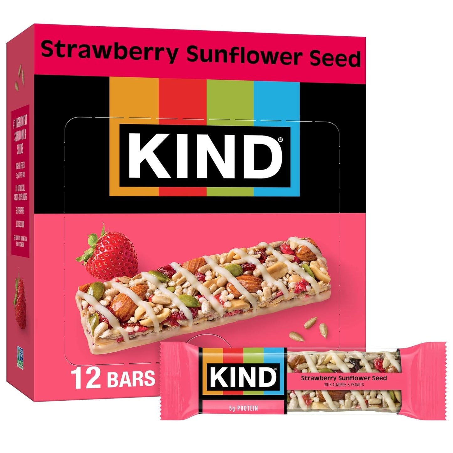 KIND Snack Bars, Cranberry Almond, Gluten Free, High Fiber, 12 Count
