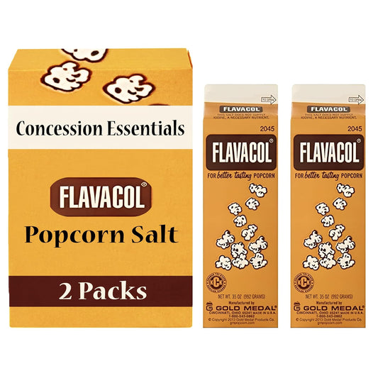 Concession Essentials Flavacol Popcorn Season Salt Cartons for Movie Theater Taste