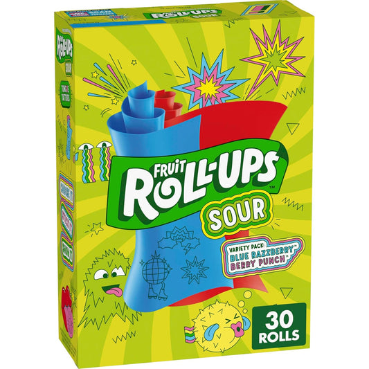 Fruit Roll-Ups Variety Pack, 15 oz, 30 Count, Gluten Free, Vitamin C