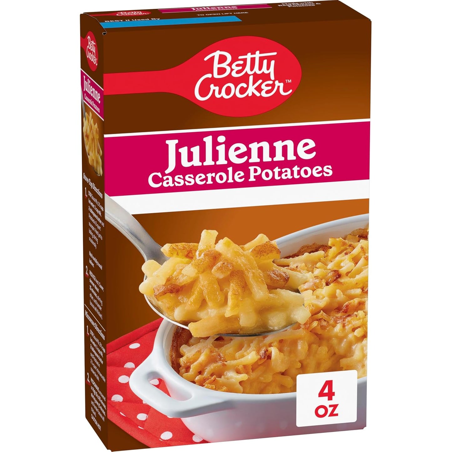 Betty Crocker Au Gratin Casserole Potatoes, Made with Real Cheese, Twin Pack, 8 oz