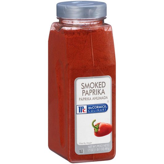 McCormick 17 oz Smoked Paprika for Spanish Cuisine, Chicken, Fish, Pork, and More