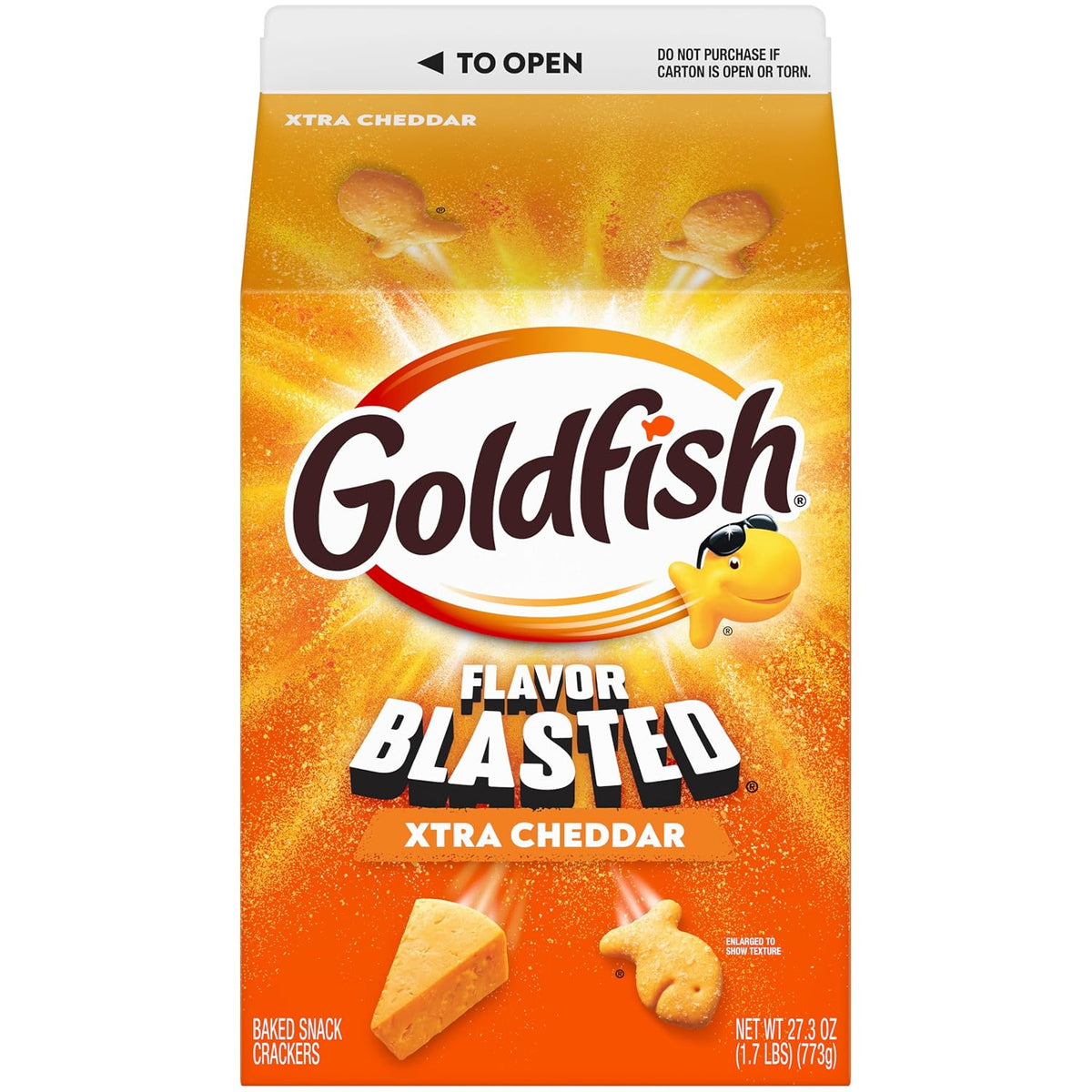 Goldfish Cheddar Cheese Crackers 27.3 Oz Carton