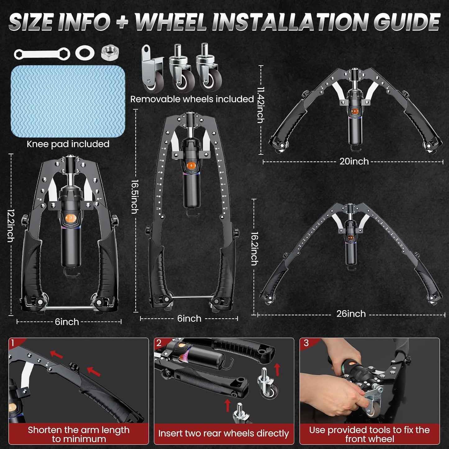 Adjustable Twister Arm Trainer - 3-in-1 Hydraulic Power Chest Workout Equipment