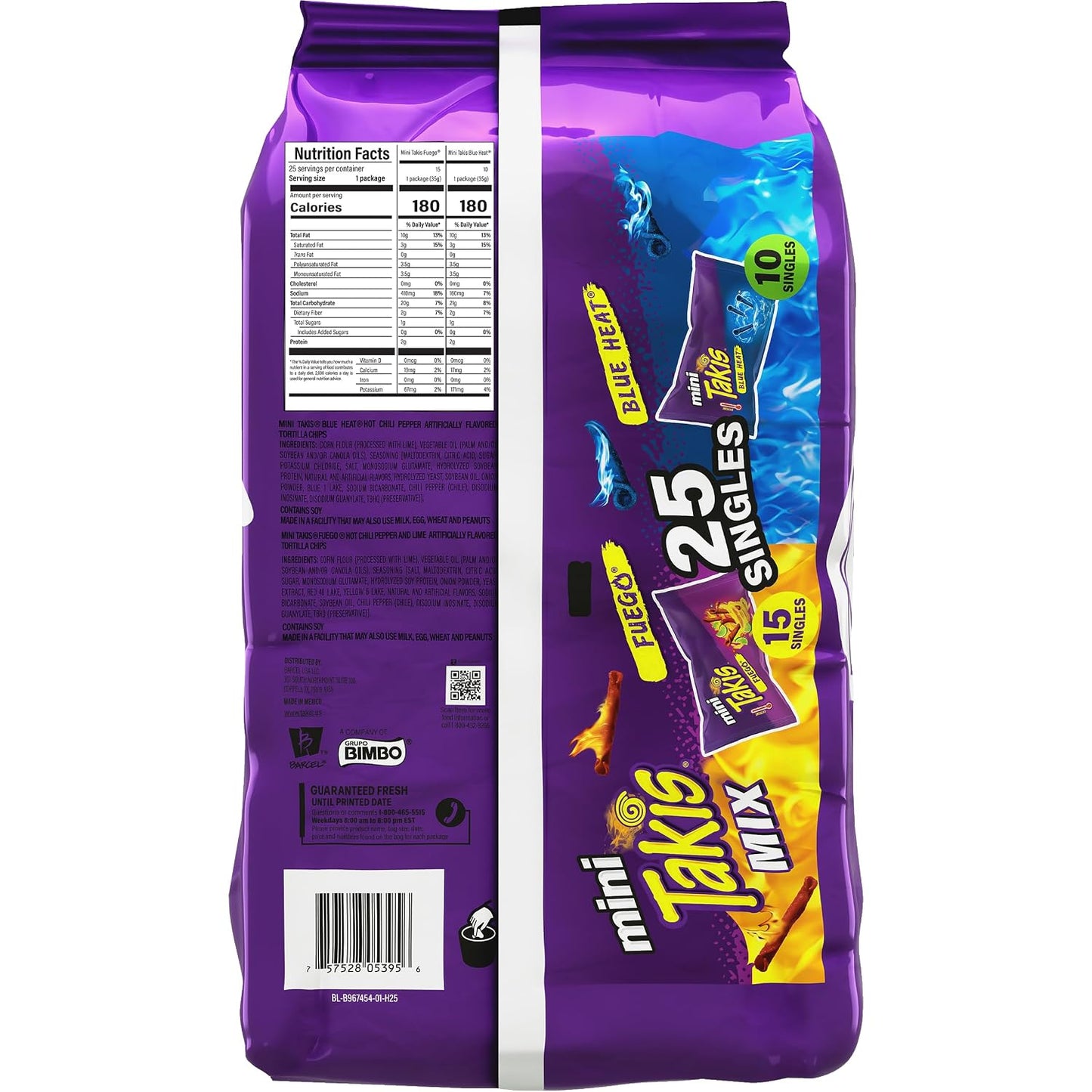 Takis Mini Variety Pack Assorted Flavored Rolled Tortilla Chips