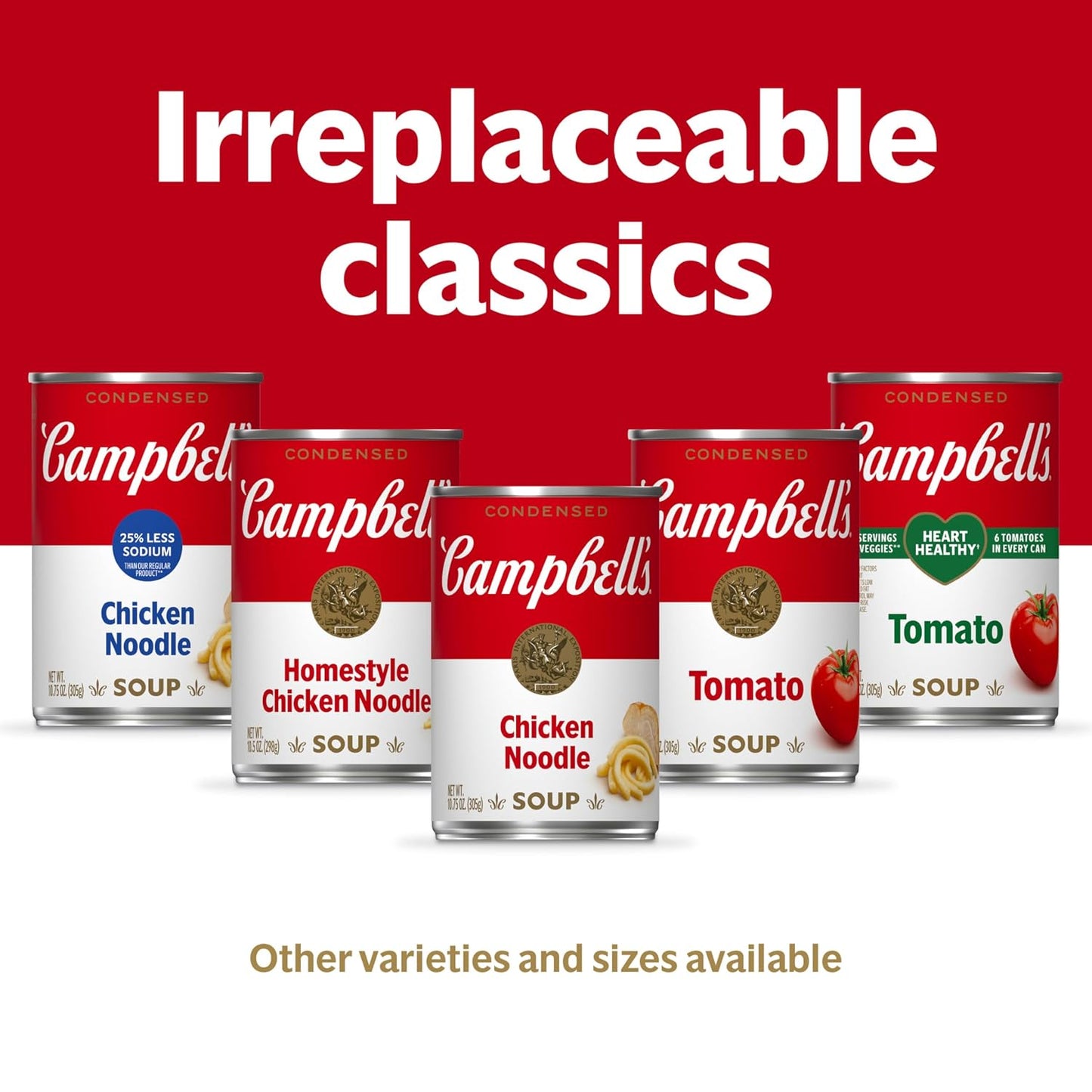 Campbell's Condensed Tomato Soup, 10.75 Ounce Cans, Non-BPA, Pack of 4, Farm-Grown Tomatoes