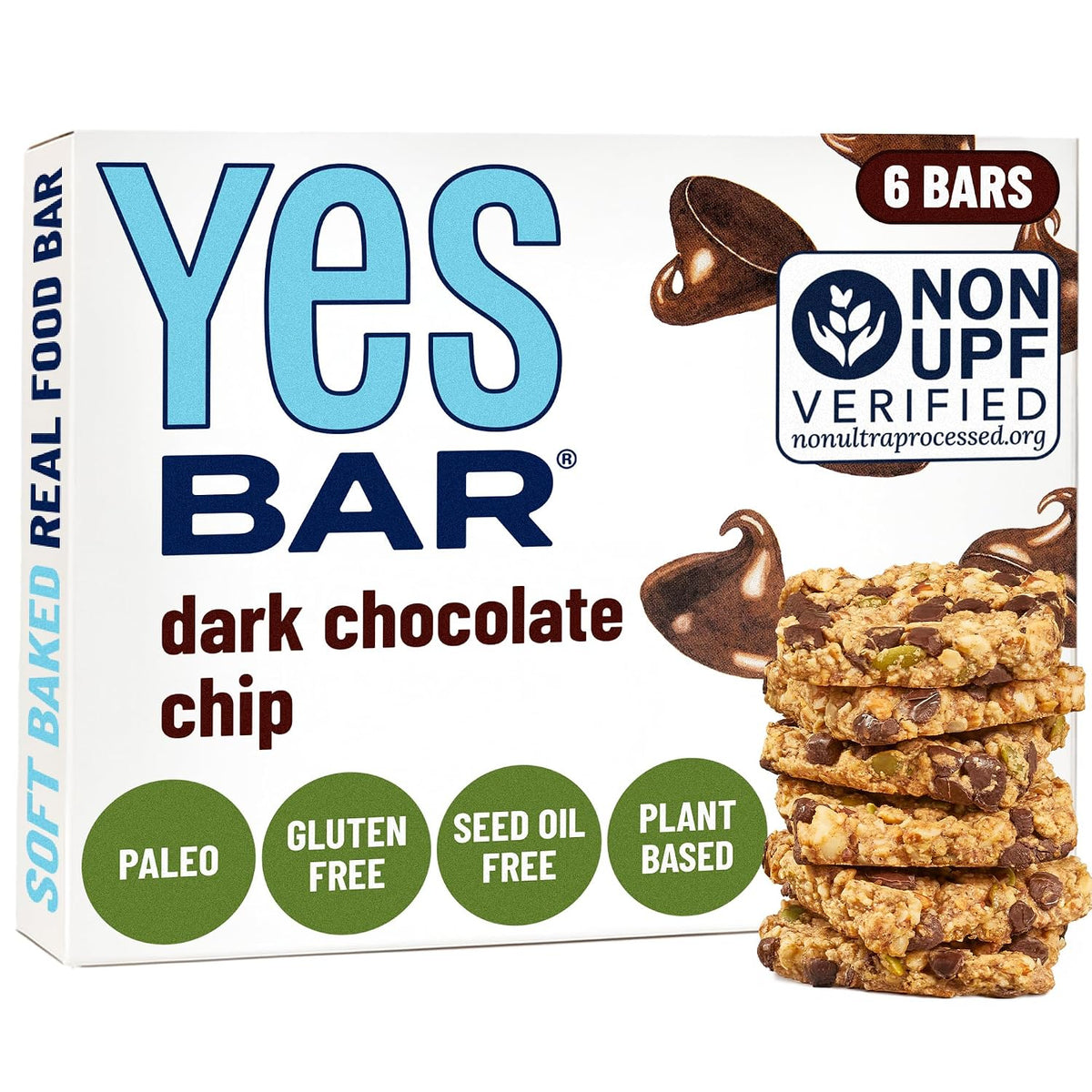 Soft Chewy Nut Bars Made with Organic Maple Syrup - 6 Count