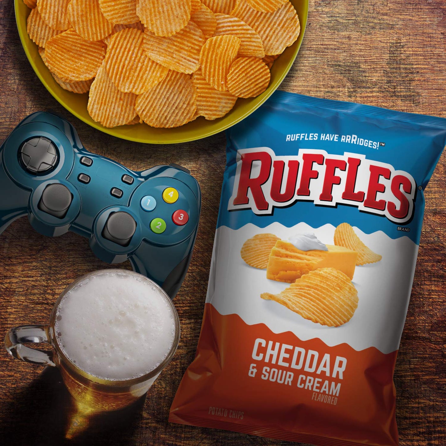 Ruffles Potato Chips Variety Pack, 40 Count