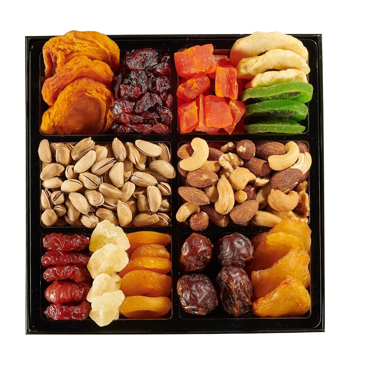Dried Fruit and Nut Gift Basket Arrangement Platter for Snacking