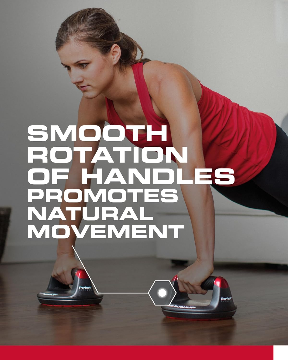 Perfect Pushup Elite - Rotating Handles, Ergonomic Grips, 400lb Capacity