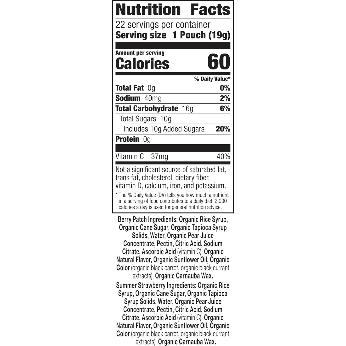 Annie's Organic Bunny Fruit Snacks Variety Pack Gluten Free Snack 22 ct 15.4 oz