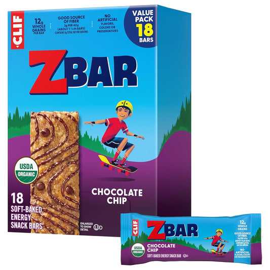 Soft-baked energy snack bars with 12g whole grains and USDA organic granola