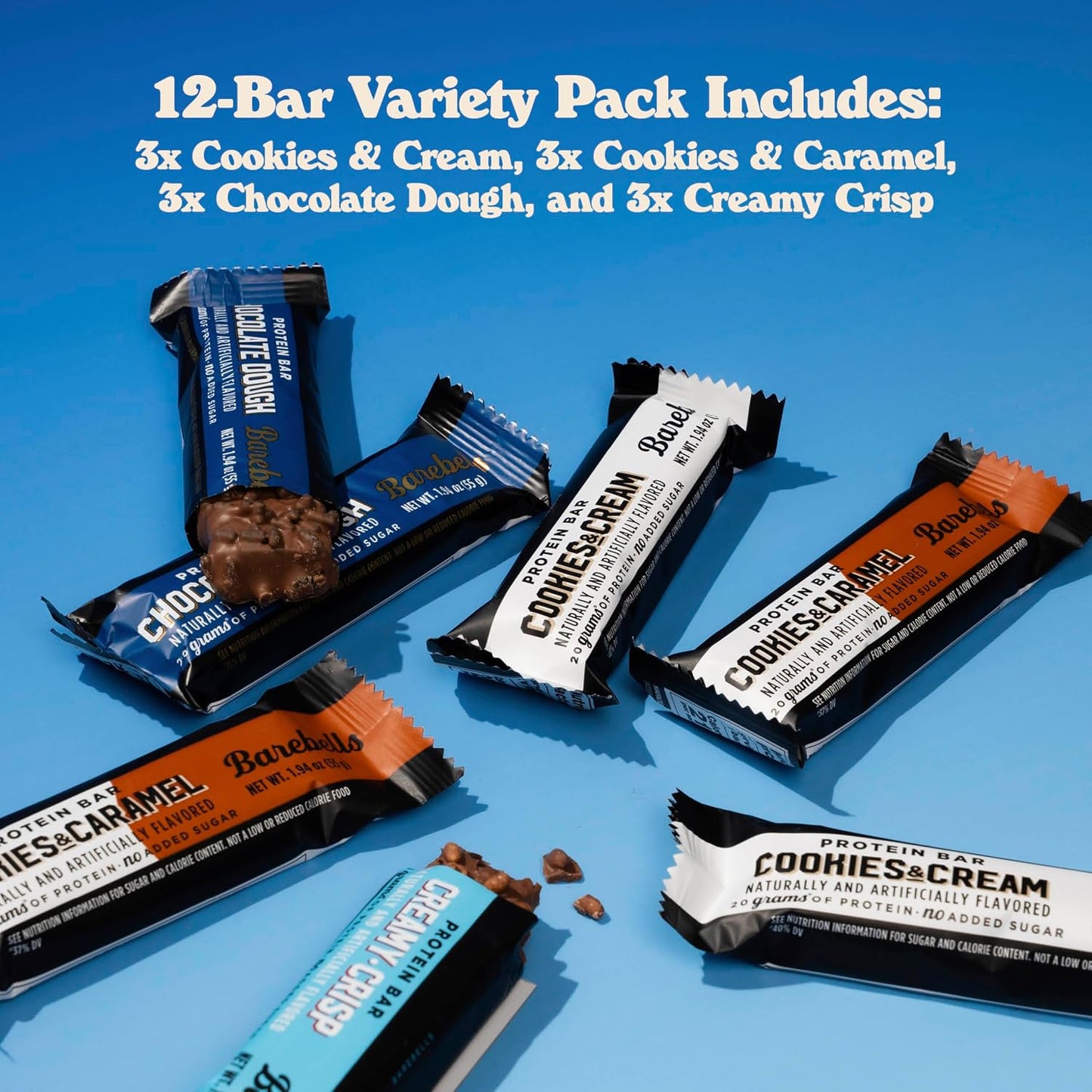 Barebells Protein Bars Variety Pack with 20g of Protein