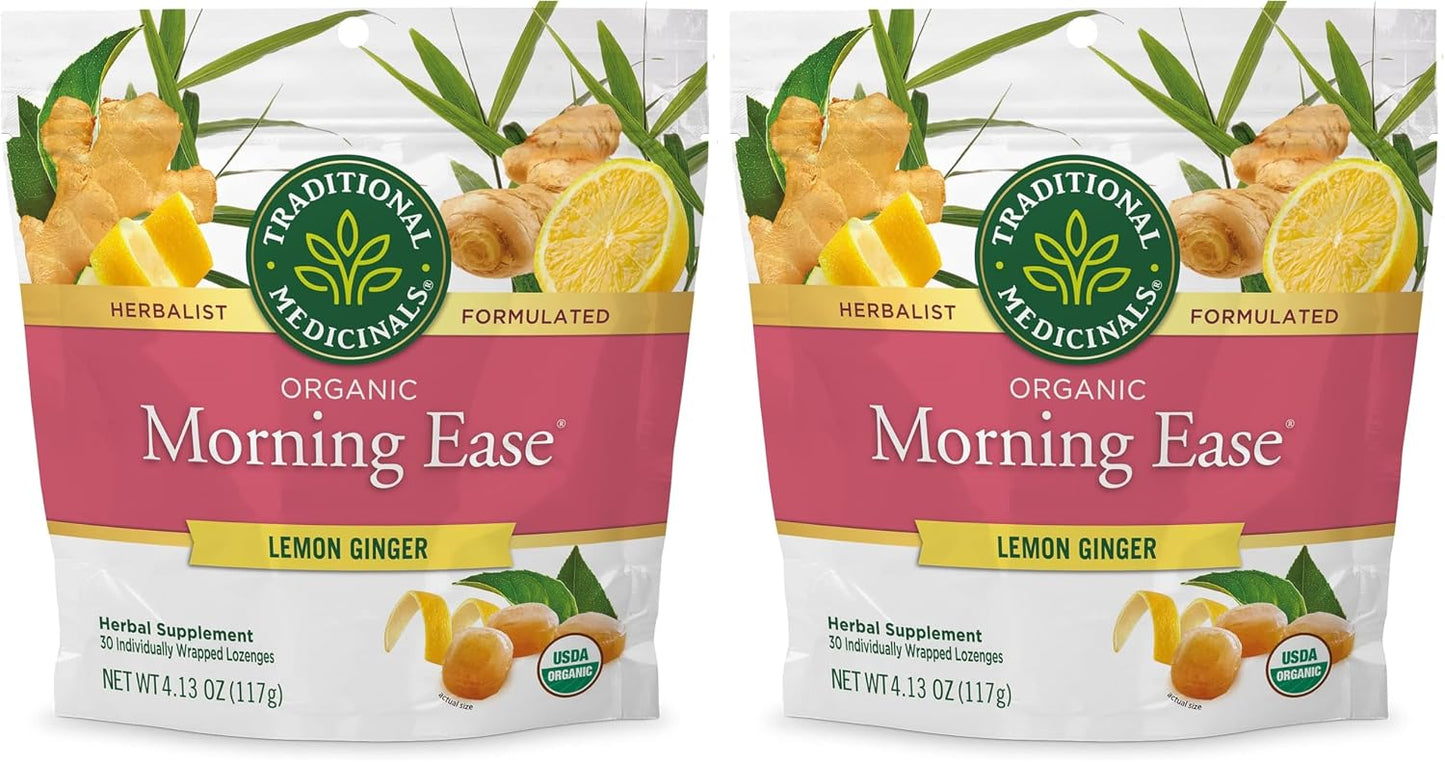 Traditional Medicinals Organic Belly Comfort Lozenges Lemon Ginger