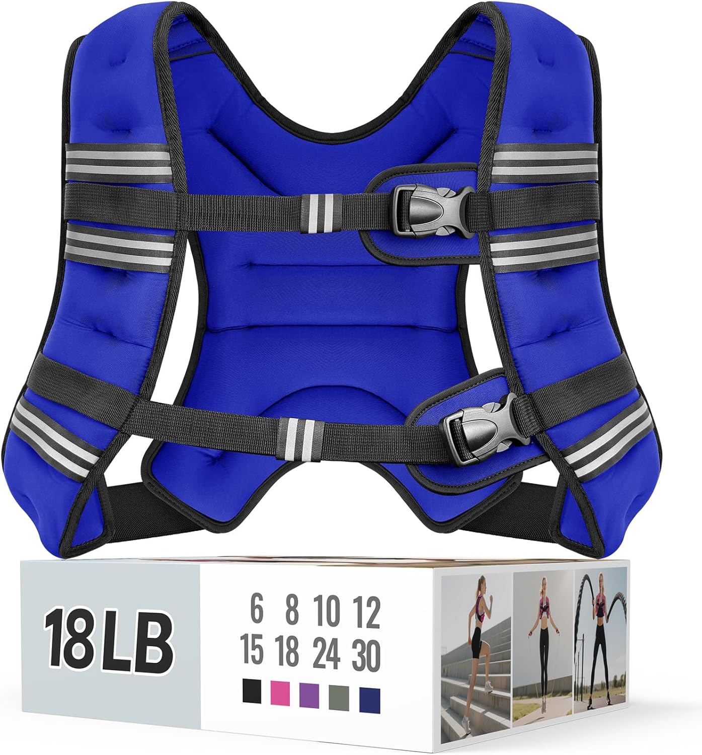 Zeerun Weighted Vest for Women & Men - Adjustable Fitness Training Vest