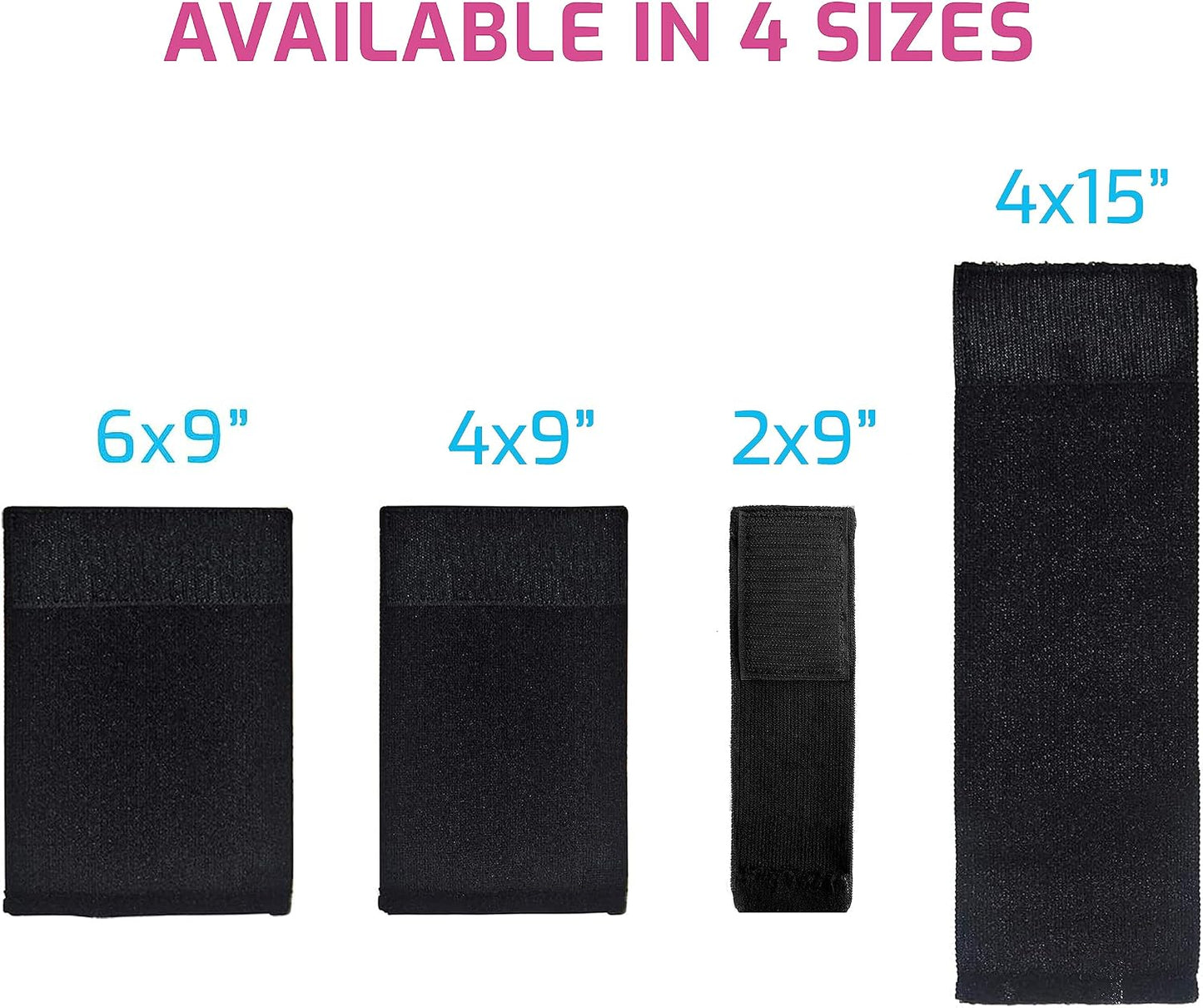 Multipurpose Elastic Hook and Loop Extender Strap 2 x 9 Inches Made in USA