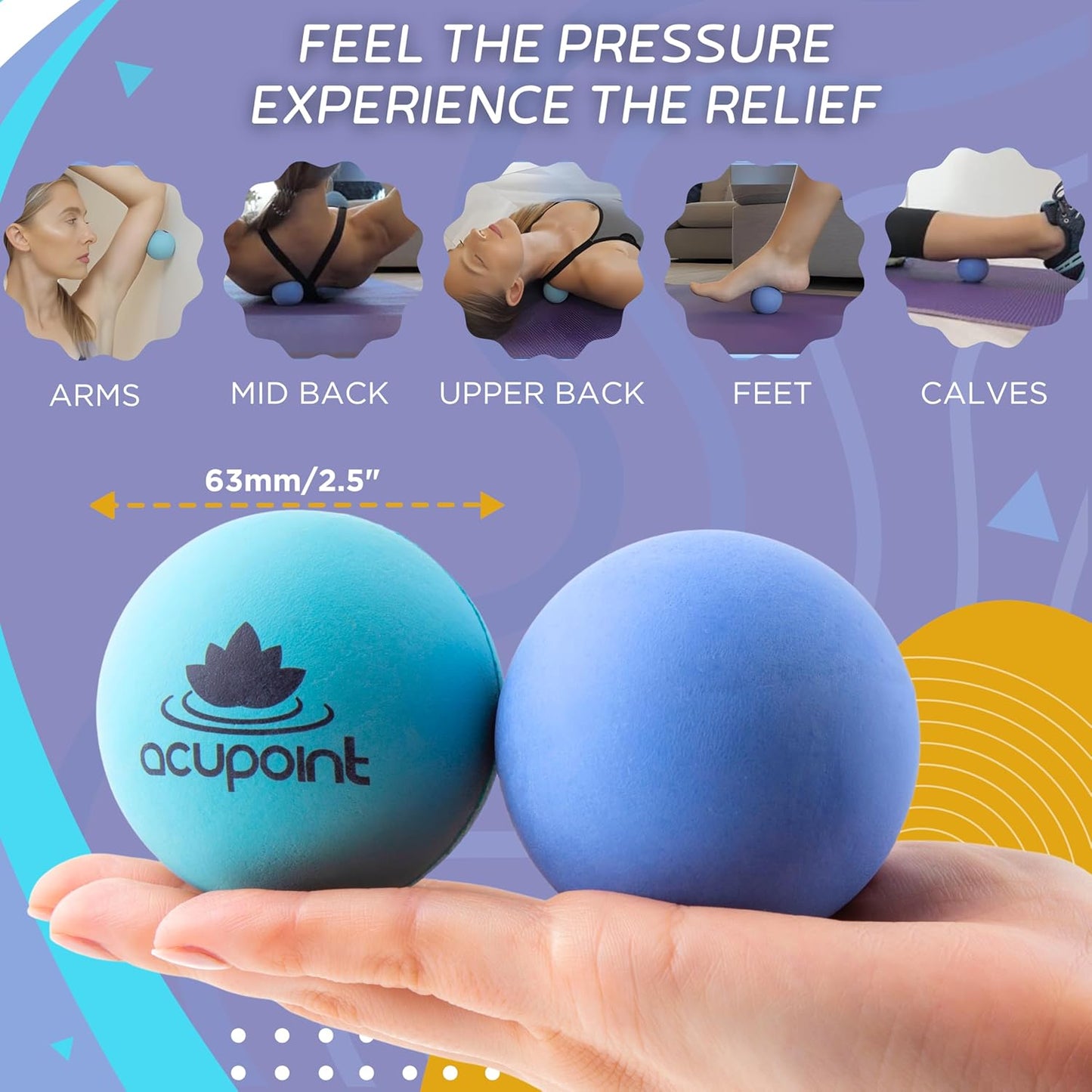 Acupoint Massage Therapy Ball Set for Myofascial Release and Deep Tissue Relief