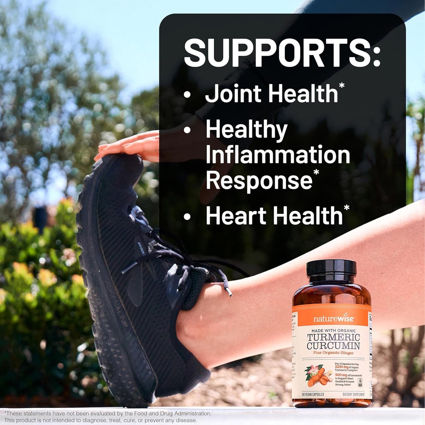 NatureWise Curcumin Turmeric 2250mg - Advanced Absorption from 95% Curcuminoids & BioPerine Black Pepper Extract - Daily Joint and Immune Health Support - Vegan, 180 Count[60-Day Supply]
