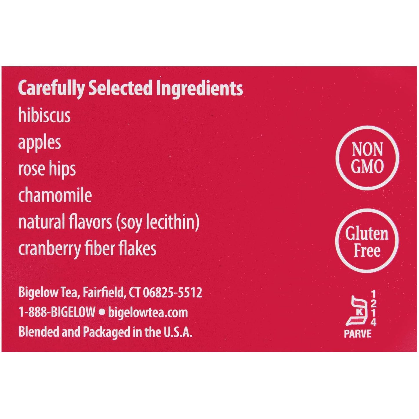 Bigelow Cranberry Apple Herbal Tea Bags 28-Count Box Pack of 1