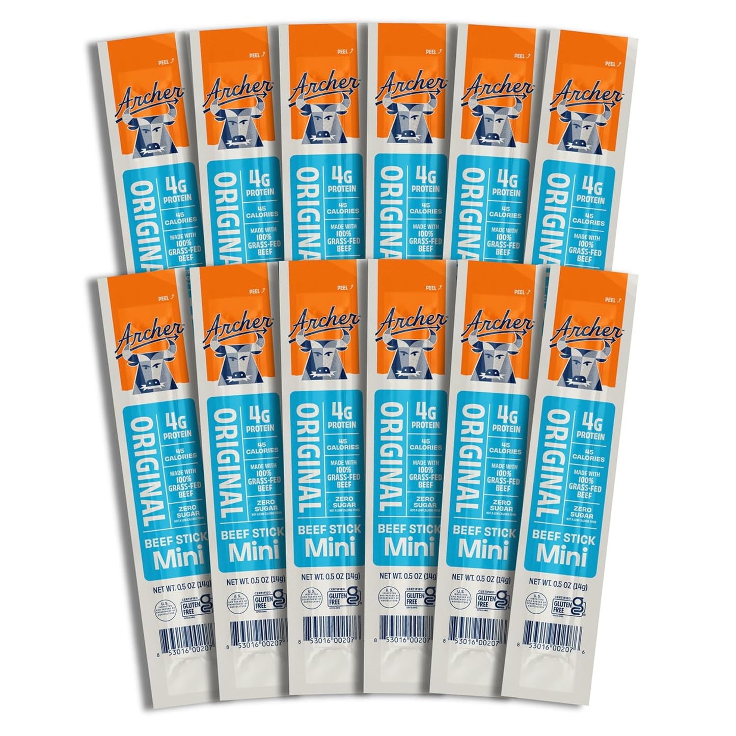 Grass Fed Beef Jerky Sticks Individually Wrapped in Bulk