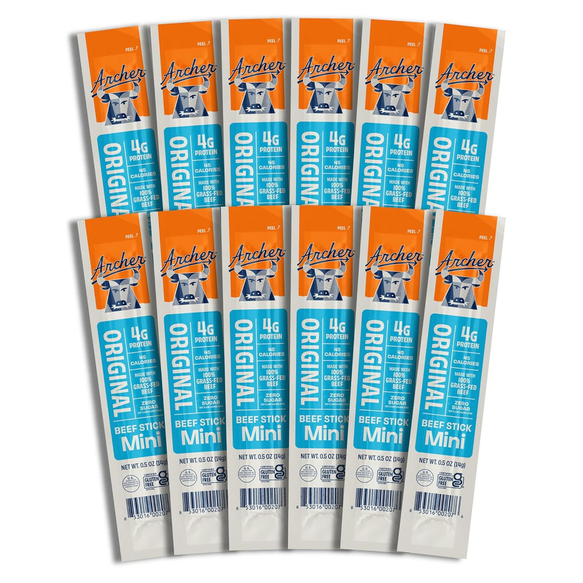 Grass Fed Beef Jerky Sticks Individually Wrapped in Bulk