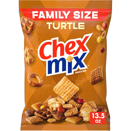 Chex Mix Turtle Snack Mix, Family Size, 13.5 oz