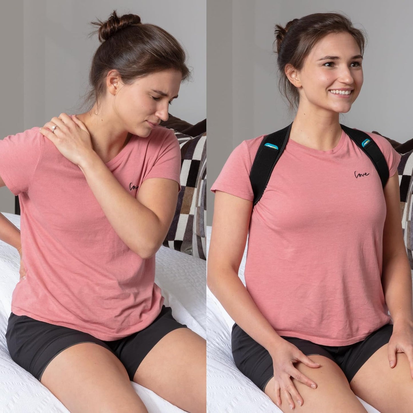 ComfyBrace Posture Corrector Back Brace for Men and Women Adjustable