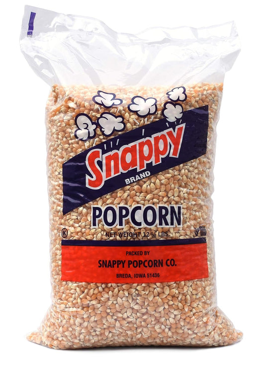 Yellow Popcorn Kernels for Popping, Non-GMO Whole Grain, 12.5 lb Bulk Bag