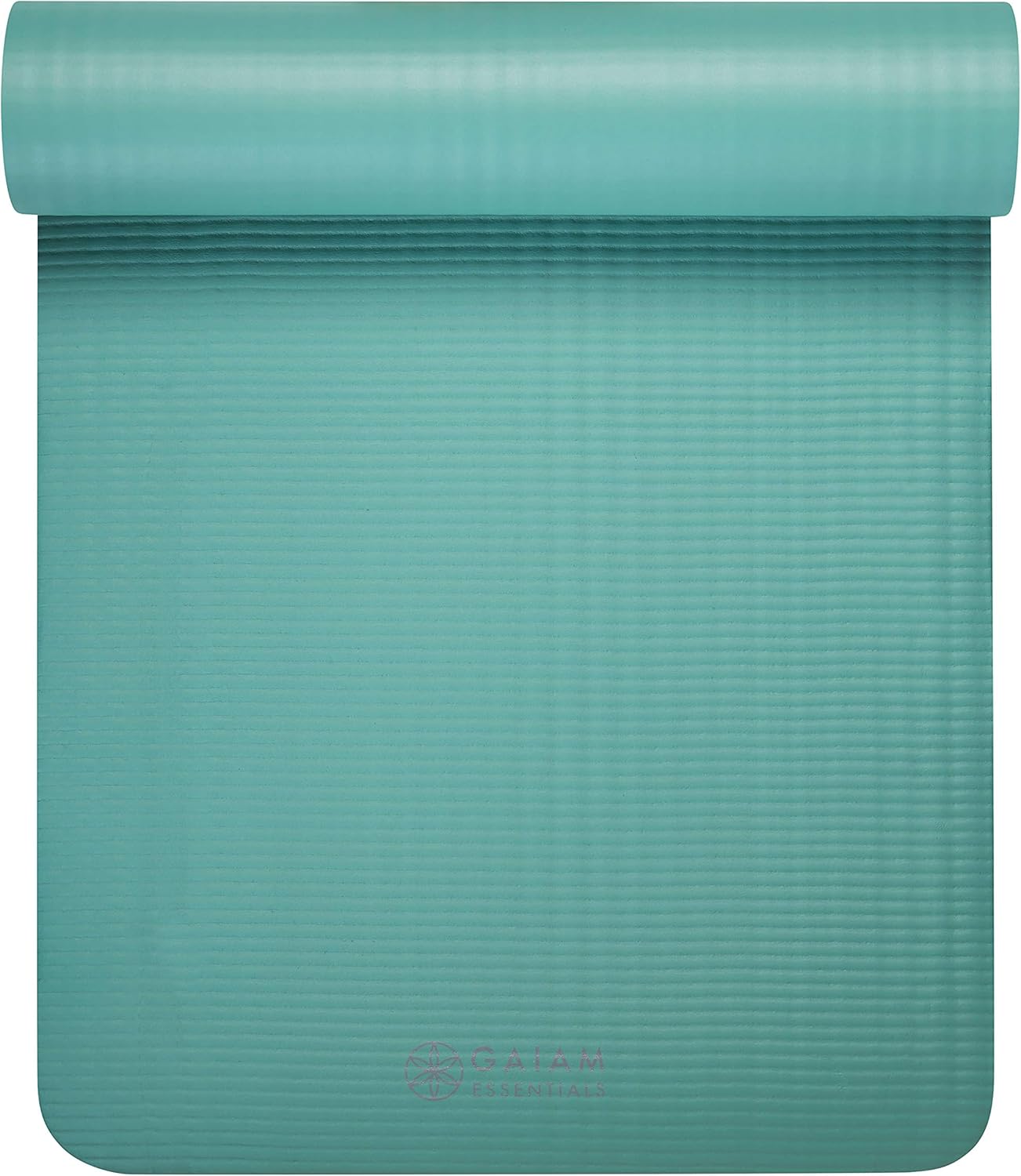 Gaiam 10mm Yoga Mat with Carrying Strap for Home Workouts