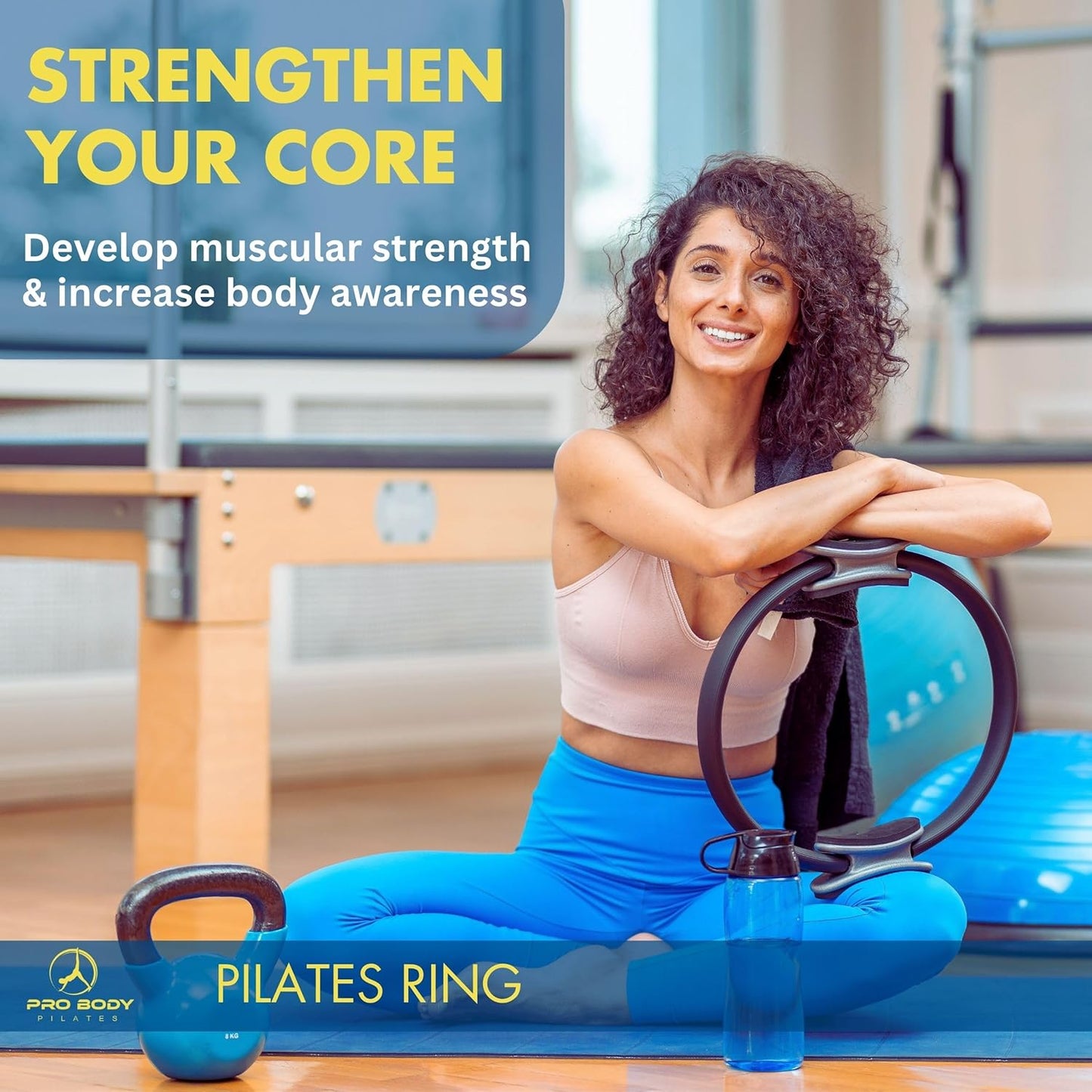 ProBody 14-Inch Pilates Ring for Toning Thighs, Arms & Core
