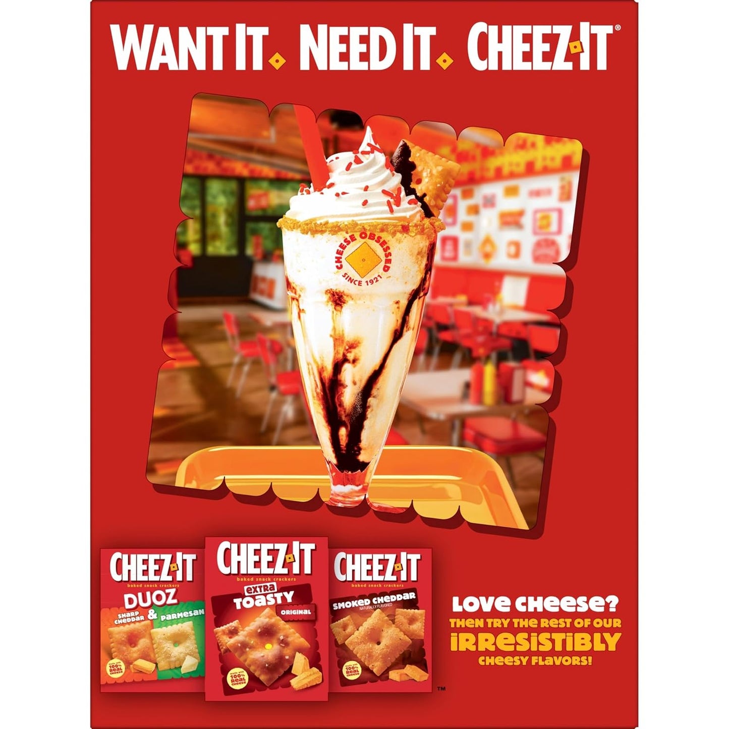 Cheez-It Snack Mix, Family Size, Original, 17.8oz Box