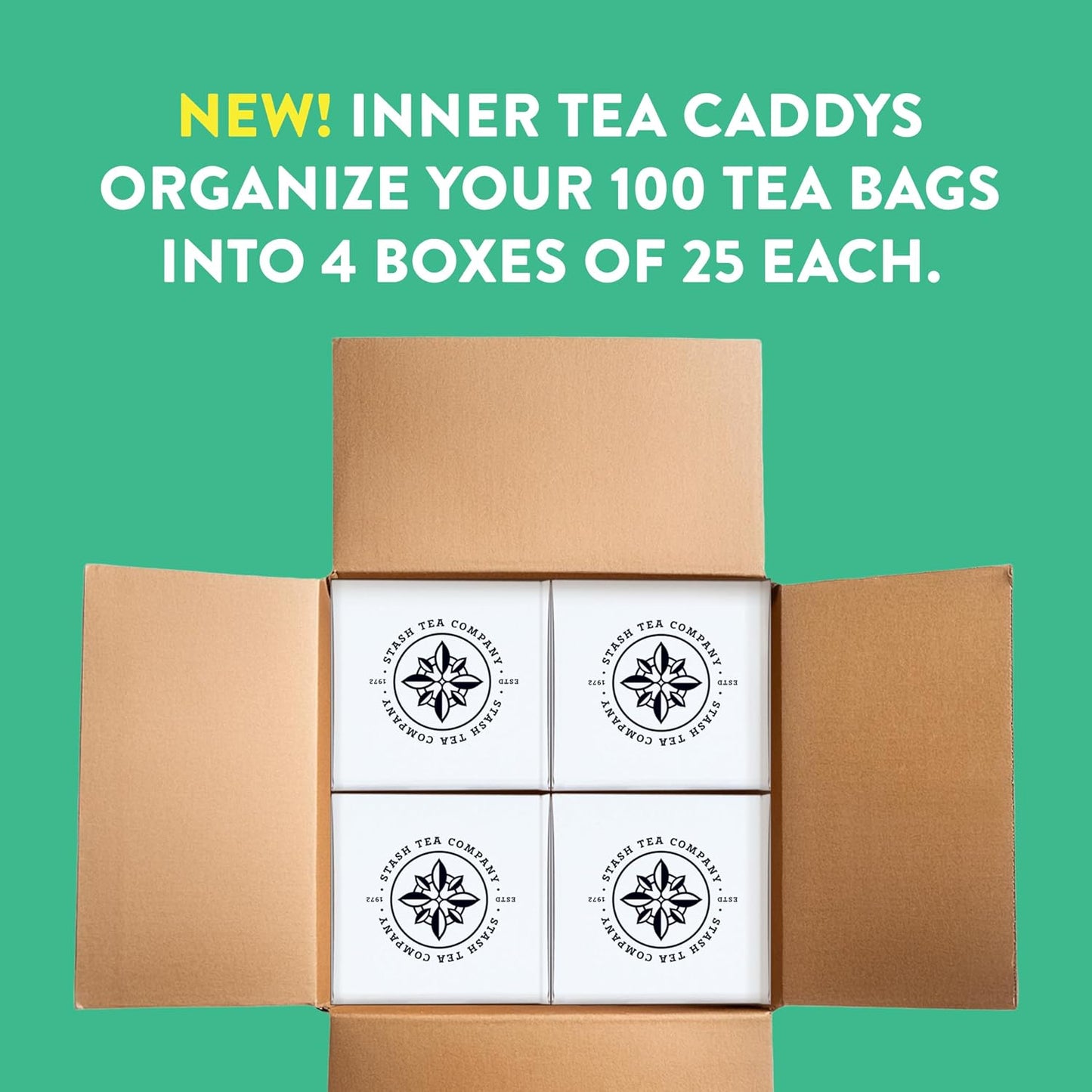 Stash Tea Wild Raspberry Hibiscus Herbal Tea, 100 Tea Bags, Packaging May Vary