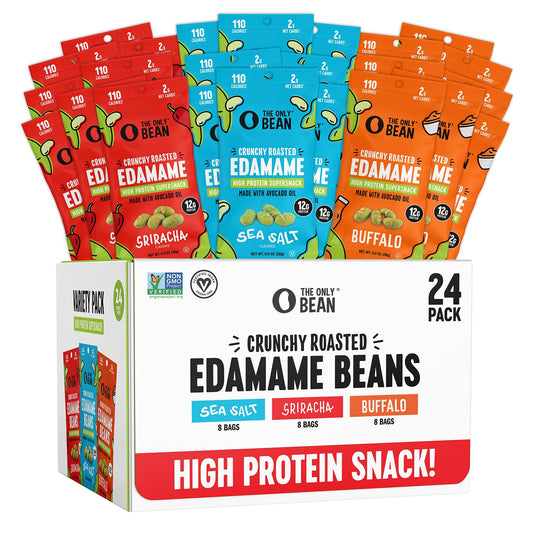 Crunchy Roasted Edamame Variety Pack for Adults and Kids