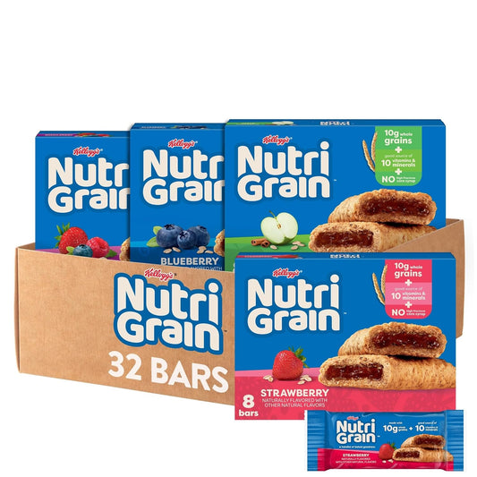 Nutri-Grain Soft Baked Breakfast Bars Variety Pack Whole Grain