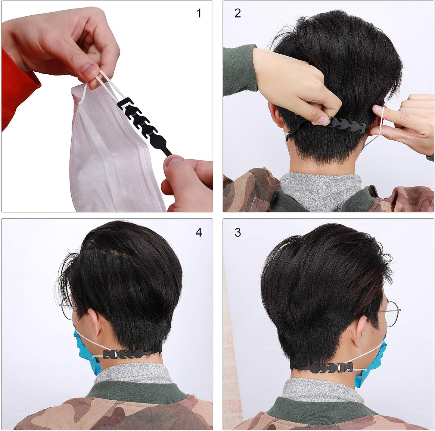 MIAODAM Adjustable Mask Extender Strap for Adults and Kids