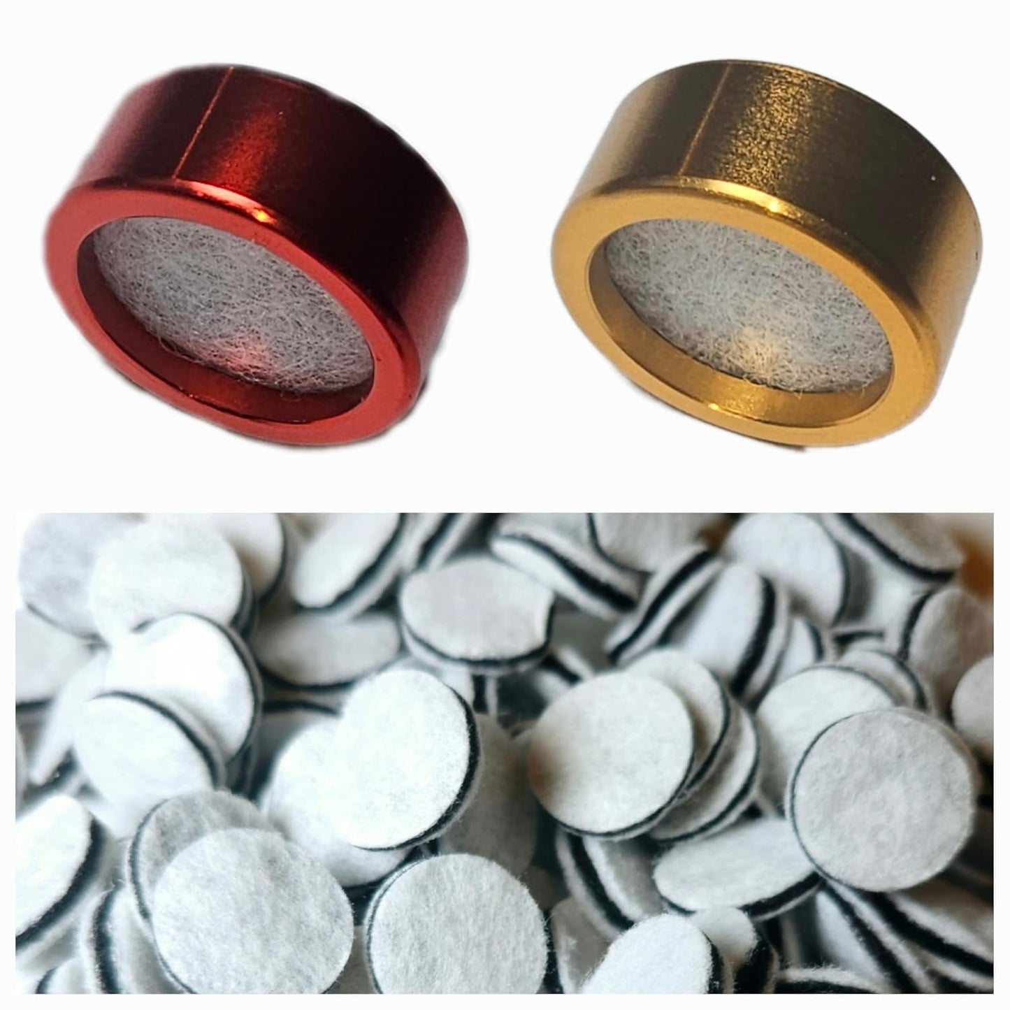 Reusable Metal Ring with Activated Carbon Filter for Silicone Mouth Funnel