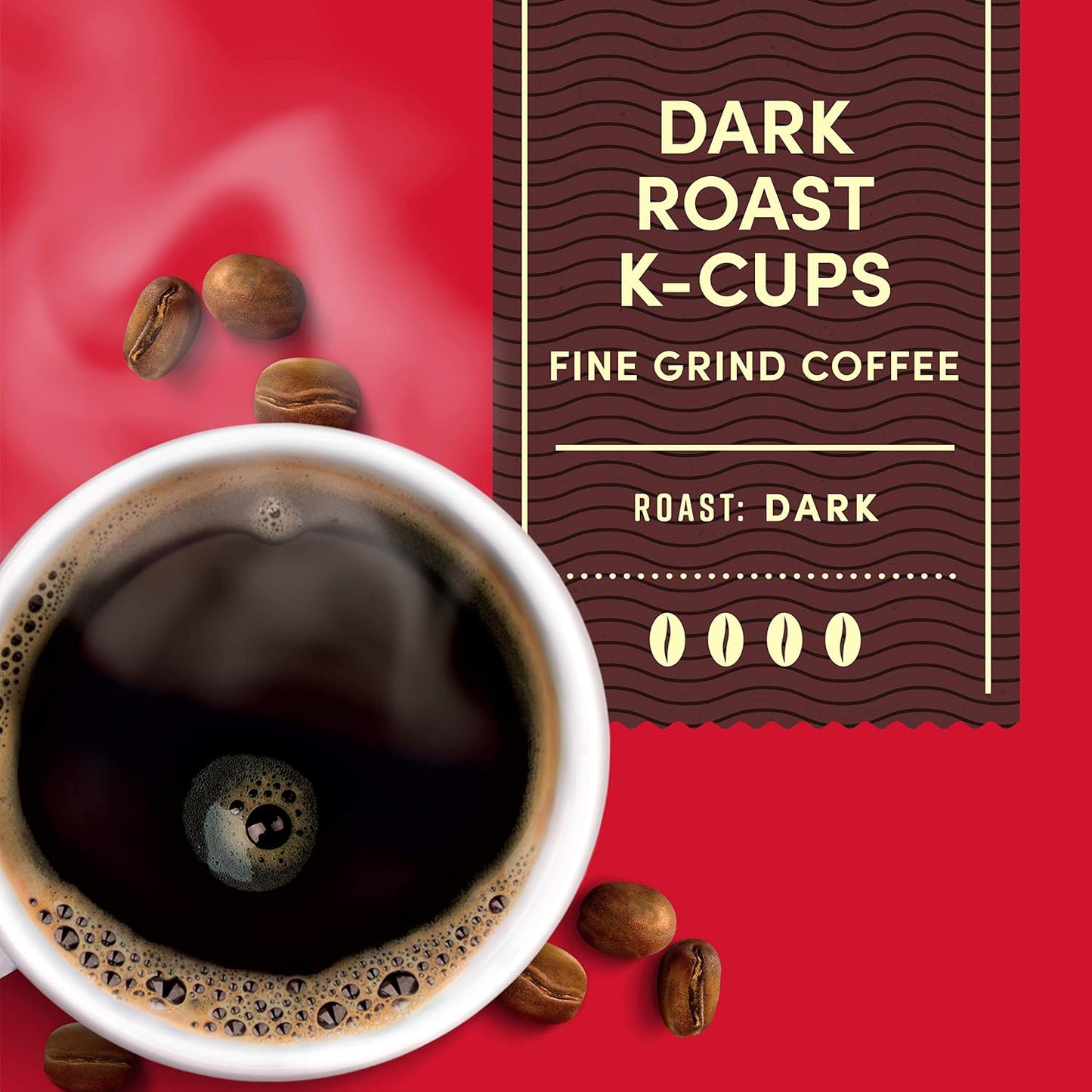 Tim Hortons Dark Roast Coffee K-Cup Pods Compatible with Keurig Brewers 32ct